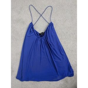 Bebe "Solid Crissback Mesh Tank"